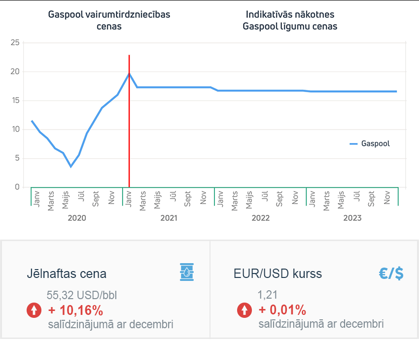 Enerģijas tirgus apskats 2021. gada janvāris