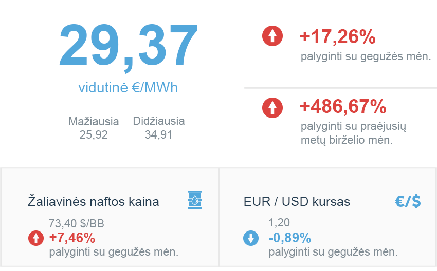 Energijos rinkos apžvalga | 2021 birželio mėn.