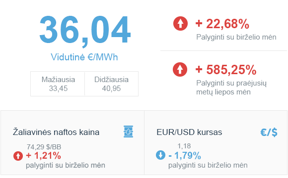 Energijos rinkos apžvalga | 2021 liepos mėn.
