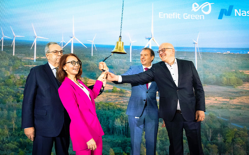 Nasdaq Welcomes Enefit Green to Baltic Main List