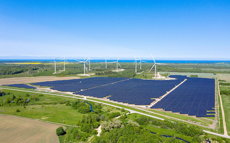 Today, Estonia's first wind and solar hybrid park is being opened