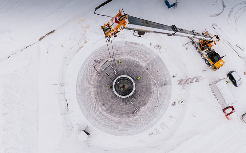 The construction works of Sopi-Tootsi, the most powerful renewable energy site in the Baltics, has reached the wind turbine installation stage