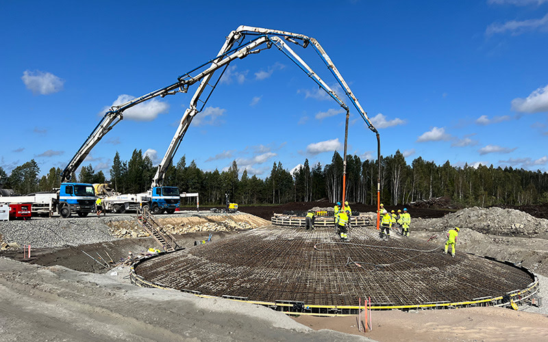 The foundations of the wind turbines at Sopi-Tootsi wind farm were built by NOBE