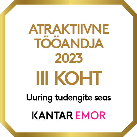 Atraktiivne tööandja 2023 3. koht tudengite seas