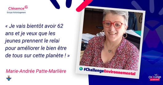 Illustration : Portrait d'une engagée : Marie-Andrée Patte-Marlière, chargée de gestion chez Clésence Portrait d'une engagée : Marie-Andrée Patte-Marlière, chargée de gestion chez Clésence