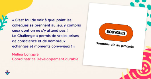 Illustration : Bouygues engage ses collaborateurs en faveur du climat à l'occasion des SEDD Bouygues engage ses collaborateurs en faveur du climat à l'occasion des SEDD