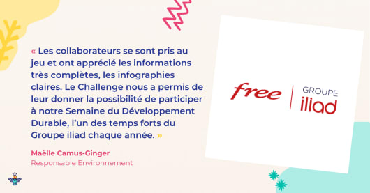 Illustration : Le Groupe Iliad engage et fédère ses collaborateurs autour des enjeux climatiques Le Groupe Iliad engage et fédère ses collaborateurs autour des enjeux climatiques