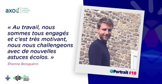 Illustration : Portrait d'un engagé : Étienne, chargé d'affaires chez Axoé Portrait d'un engagé : Étienne, chargé d'affaires chez Axoé