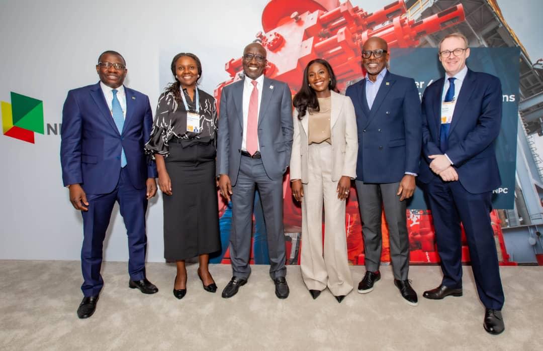 Special Adviser to the President on Energy, Mrs Olu Verheijen with Group Chief Executive Officer, Mele Kyari and NNPC Leadership