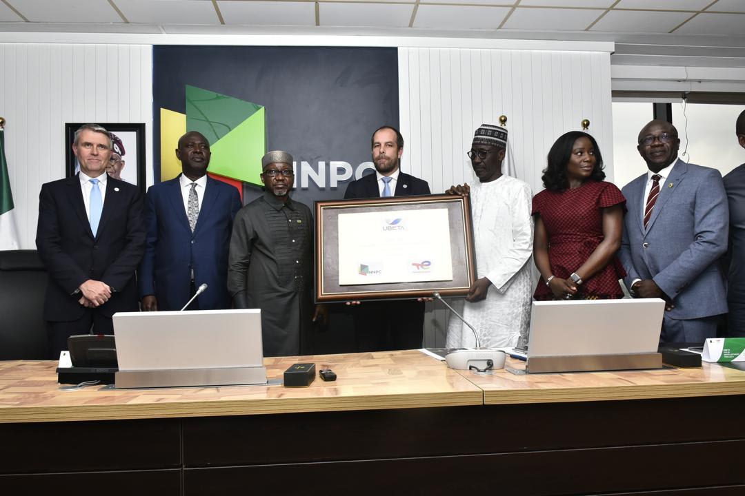 Honourable Minister of State for Petroleum Resources (Oil), Minister Heineken Lokpobiri, Honourable Minister of State for Petroleum Resources (Gas), Minister Ekperikpe Ekpo, Special Adviser to to the President on Energy, Mrs Olu Verheijen, Mele Kyari- Group CEO, NNPC Limited, Executive Commissioner NUPRC,  Enorense Amadasu and Managing Director, Total Energies - Mattieu Bouyer