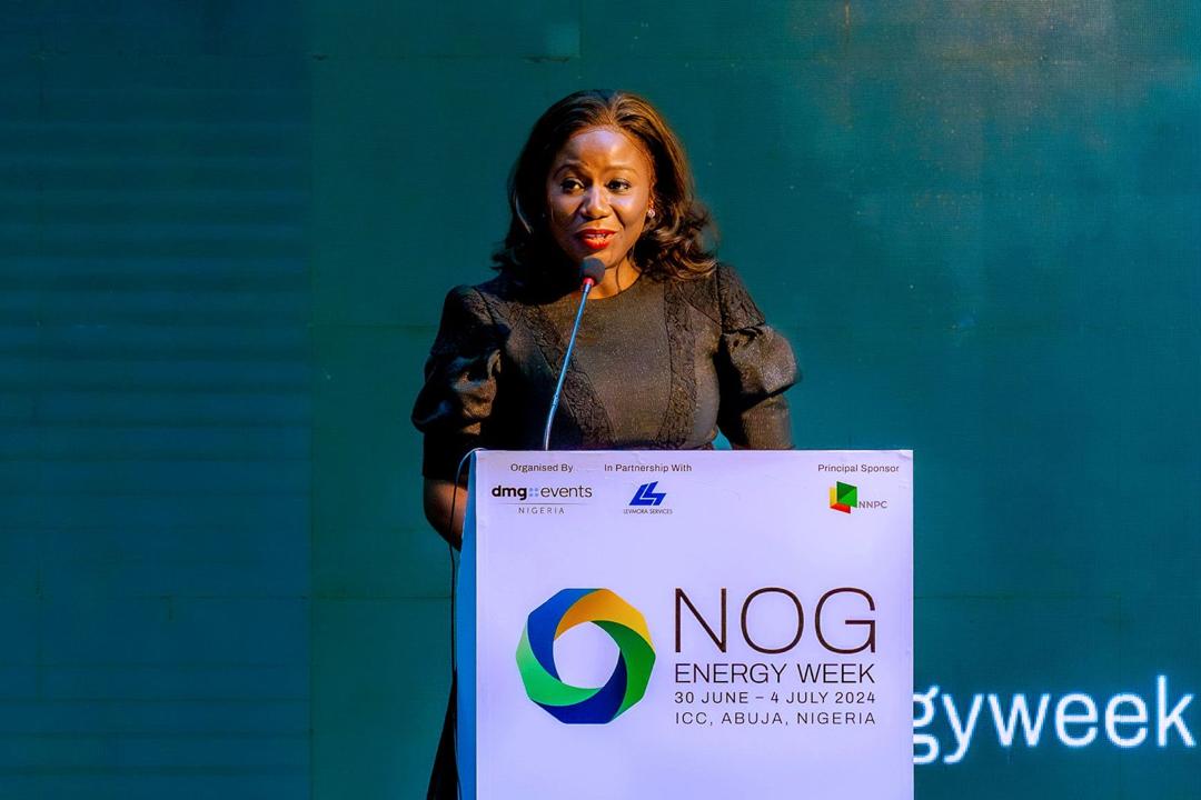 Special Adviser to the President on Energy, Mrs Olu Verheijen delivering Keynote Speech at NOG Conference