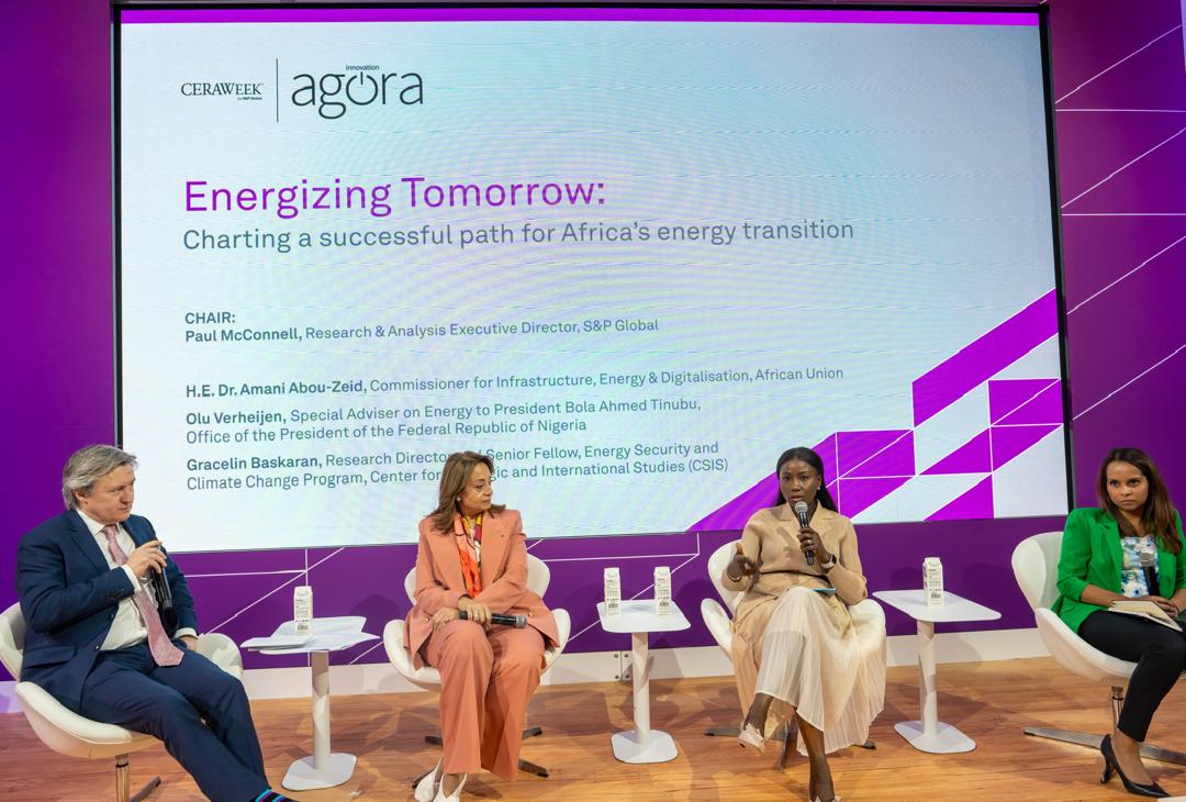 Special Adviser to the President on Energy, Mrs Olu Verheijen and Co Panelists at during CERA Week 2024