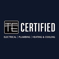 TE Certified Electrical, Plumbing, Heating & Cooling logo