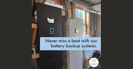 Our battery backup systems (powered from the grid or by solar) keep things running smoothly, quietly, and without lag!