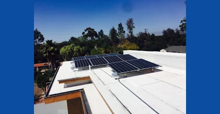 Flat Roof Upgraded with LG Solar Panels