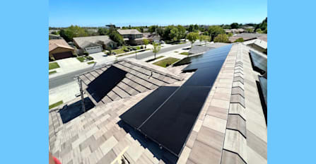 Completed Install on Tile Roof