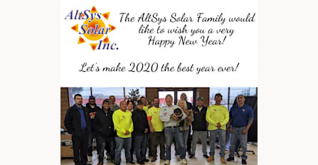 Holiday Photo of the AltSys Solar Family