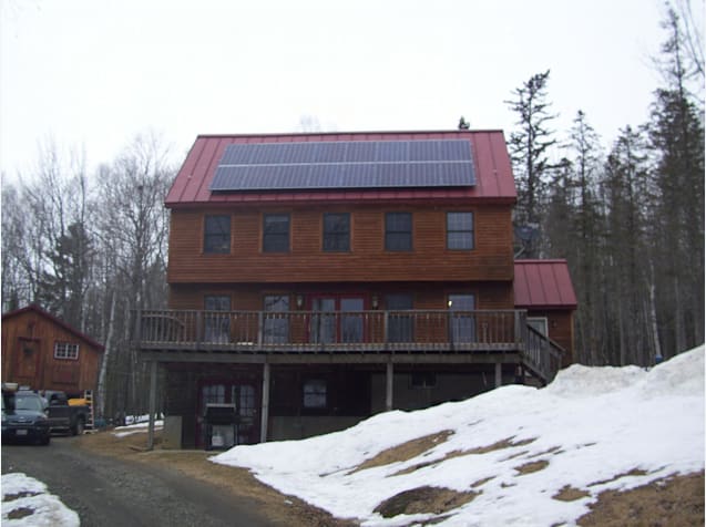 Solar system in the mountains of western Maine