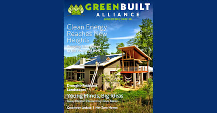 Solfarm Solar Co. featured on the cover of Green Built Alliance- 7.29 kW hybrid system on the Portwood residence