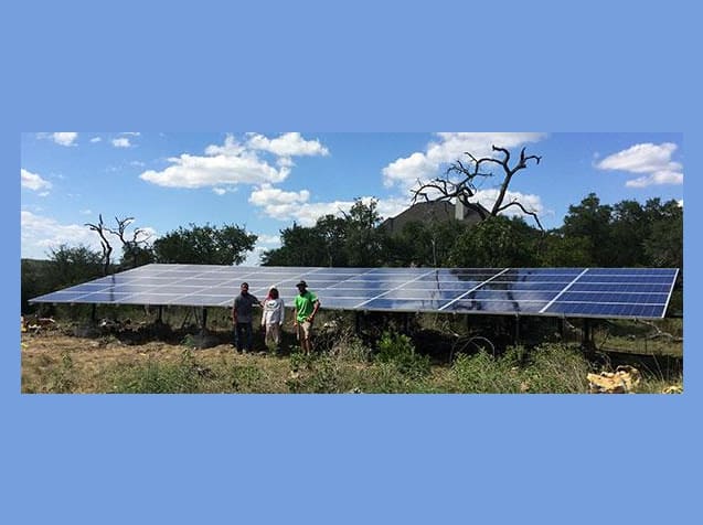 13.48 KW Ground Mount Install in New Braunfels