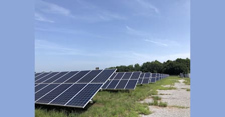 Ground mounted solar array