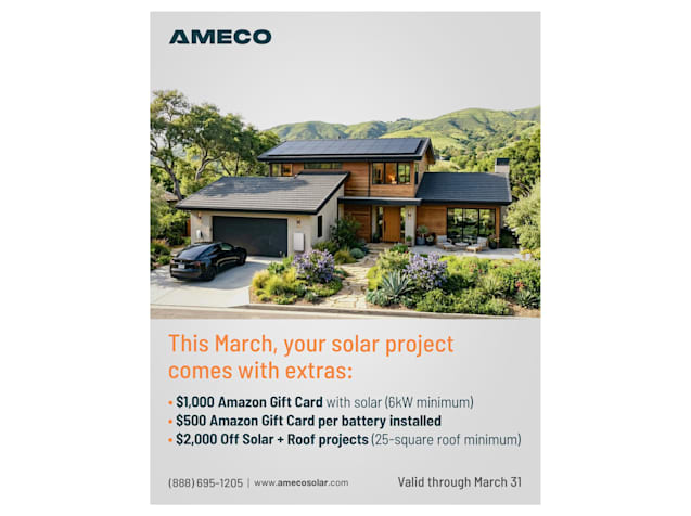 If solar has been on your mind, March might be a good time to take a look.