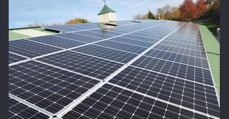 24kW pole barn metal roof array.