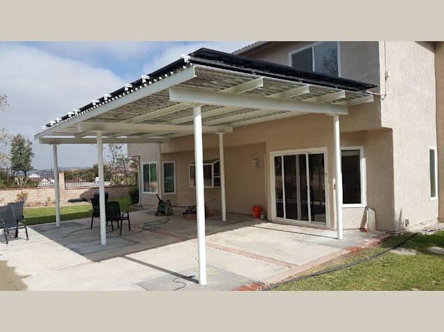 Residential solar at patio