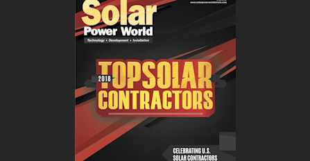 Selected as 2018 Top Solar Contractor