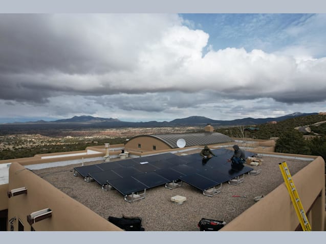 Flat Roof Install (10 Degree Ballast Unirac no holes)