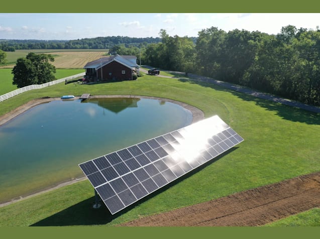 Ground Mount Array on a farm