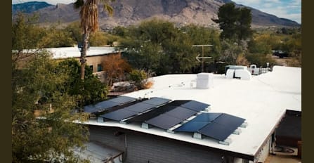 Tilt and Ballast systems available for flat roofs