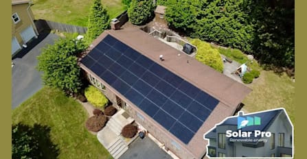 Full-roof residential solar system on a New York home