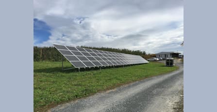 25kW PV Commerical Apple Orchard Milton, NY