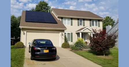 Residential roof array