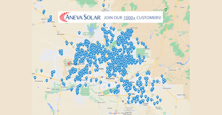 Aneva Solar 1000+ Installation map