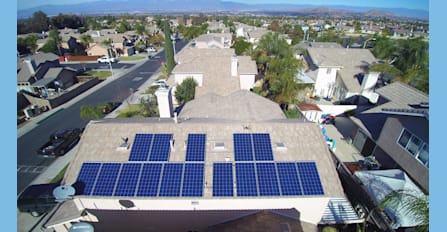 4kw system shot with drone