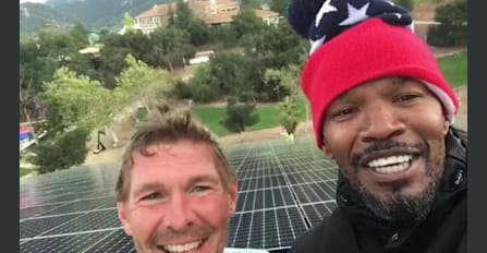 John with another happy Gold Coast customer, Jamie Foxx