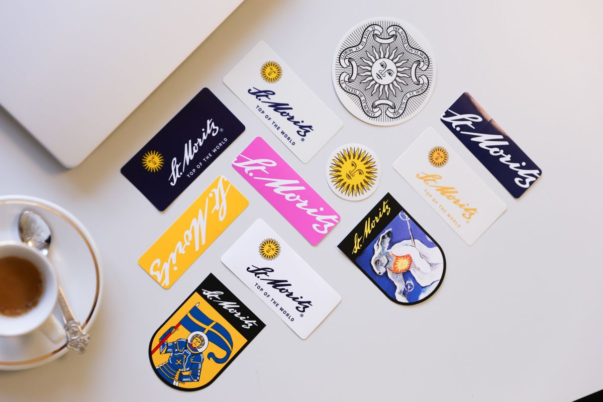 Souvenir: St. Moritz Sticker Package | St. Moritz, Schweiz
