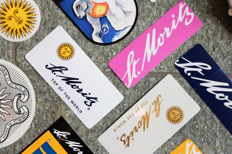 Souvenir: St. Moritz Sticker Package | St. Moritz, Schweiz