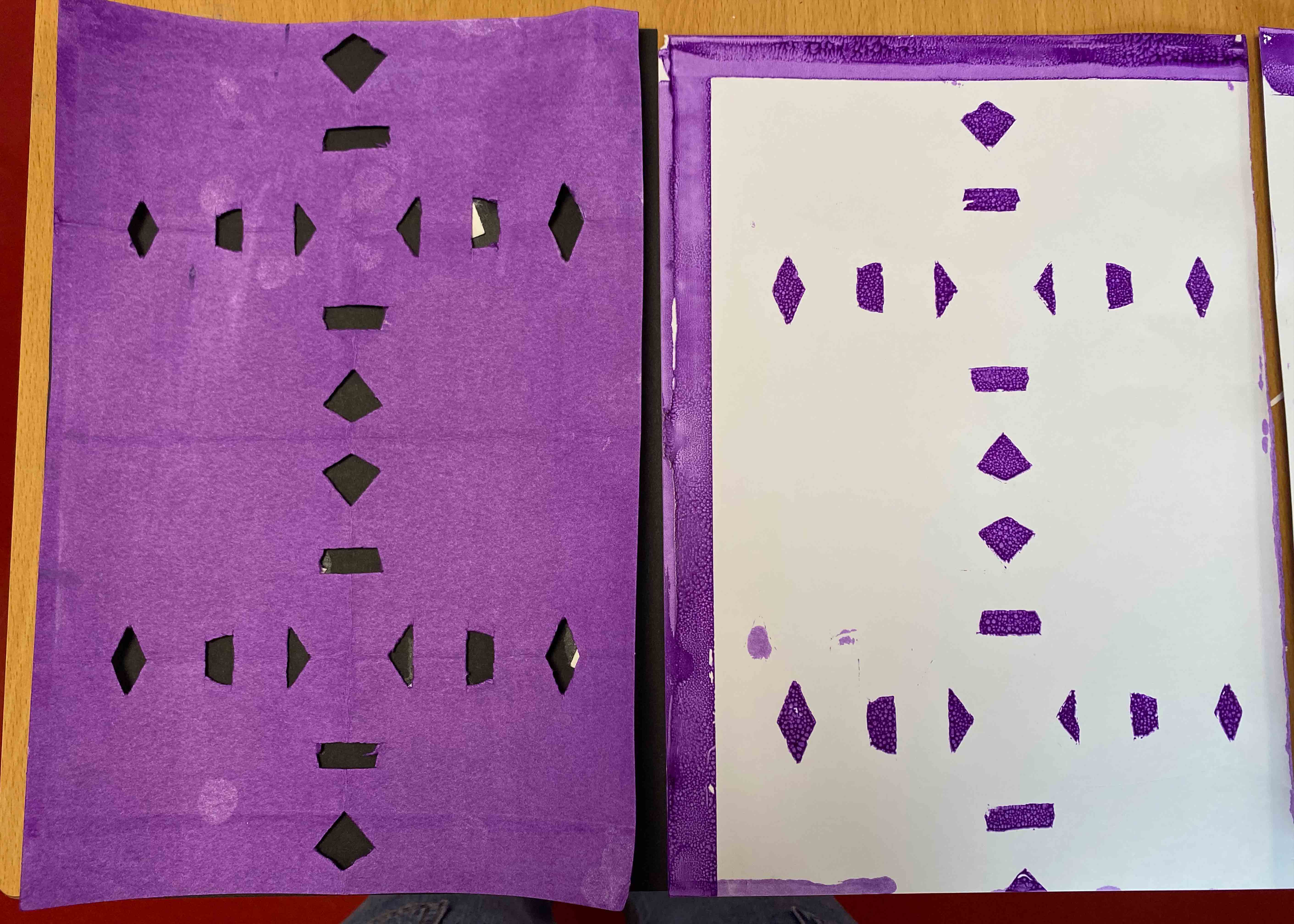 Screen print and cut-out