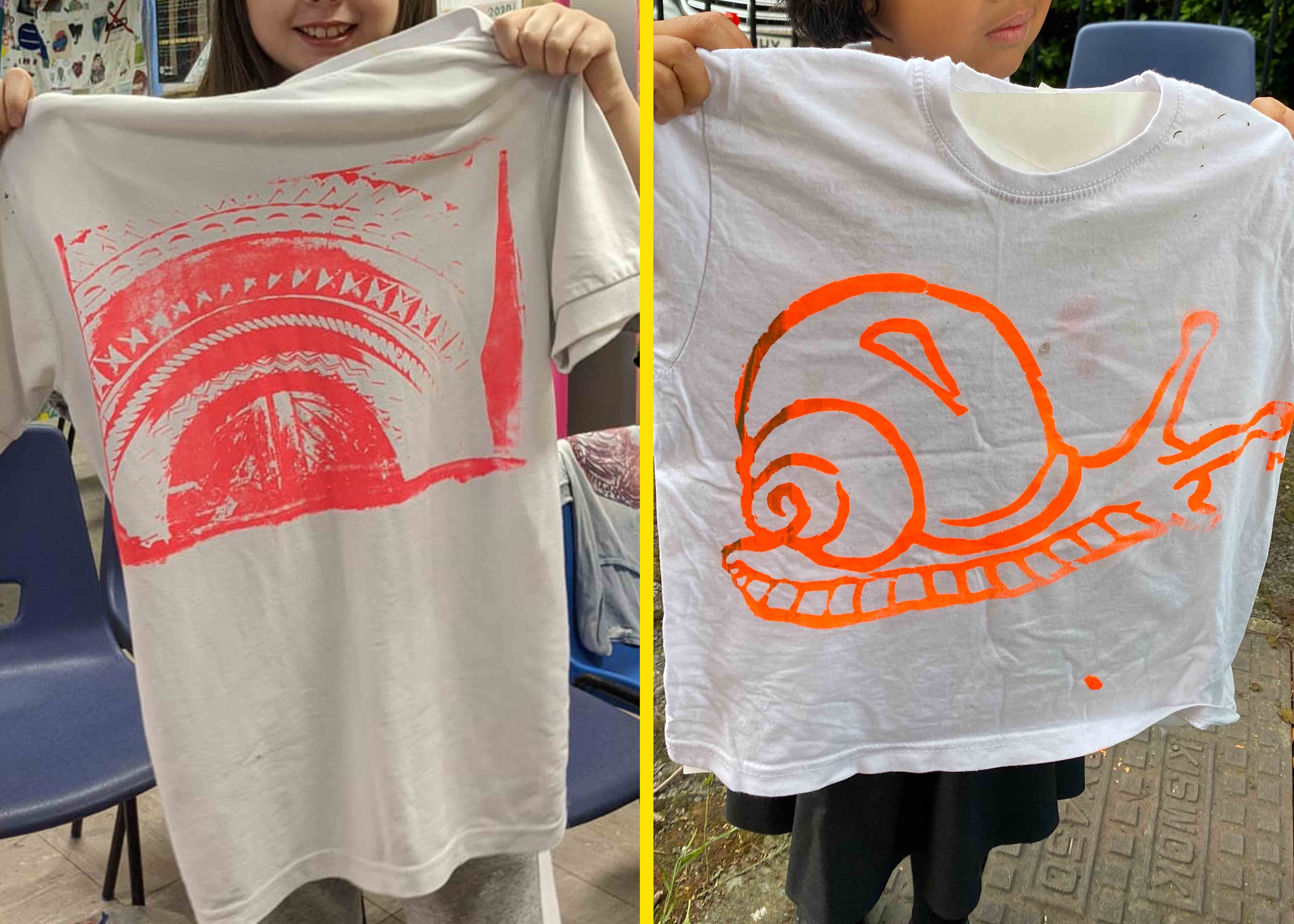 Screen printed t-shirts