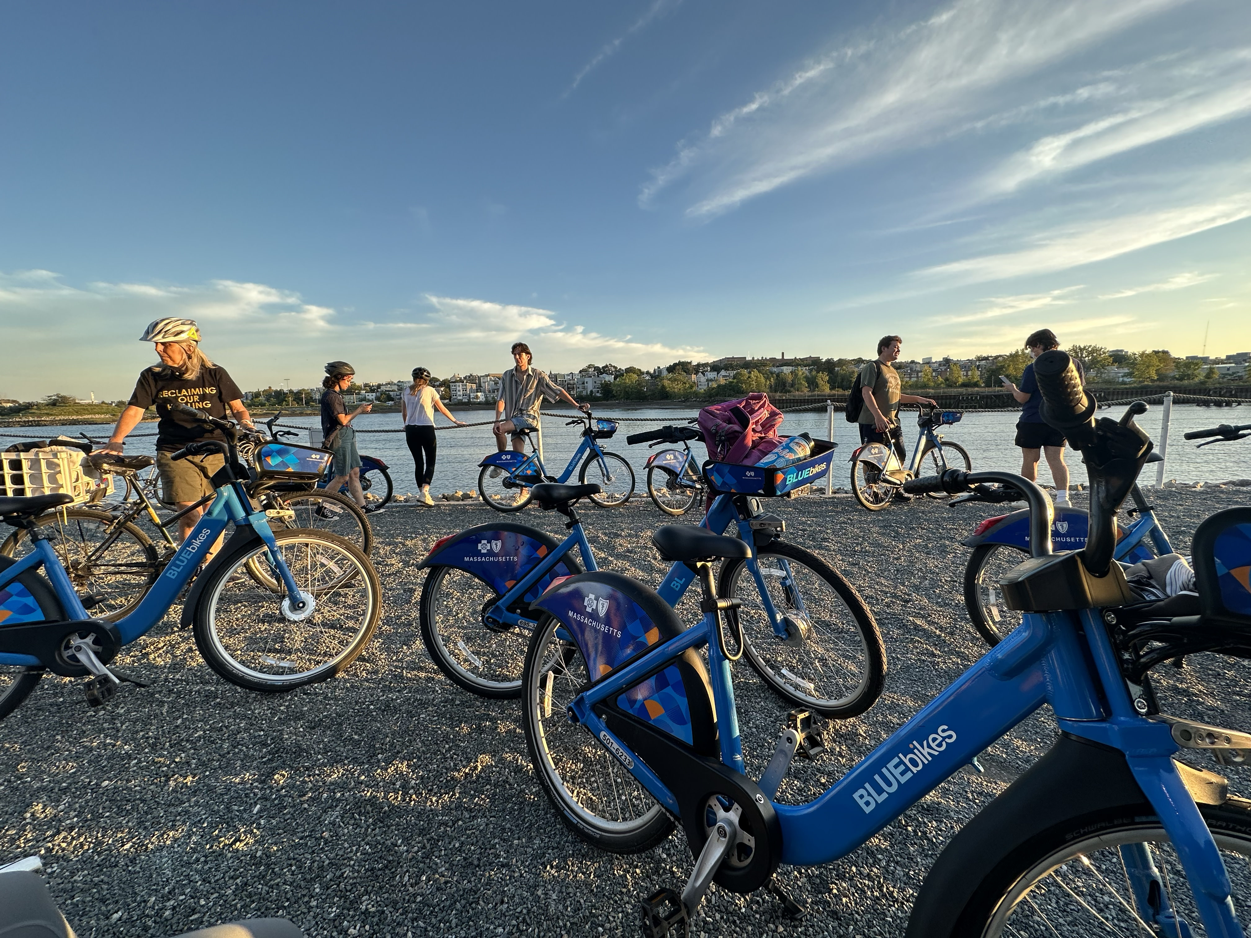 Studio participants on bike tour through Chelsea