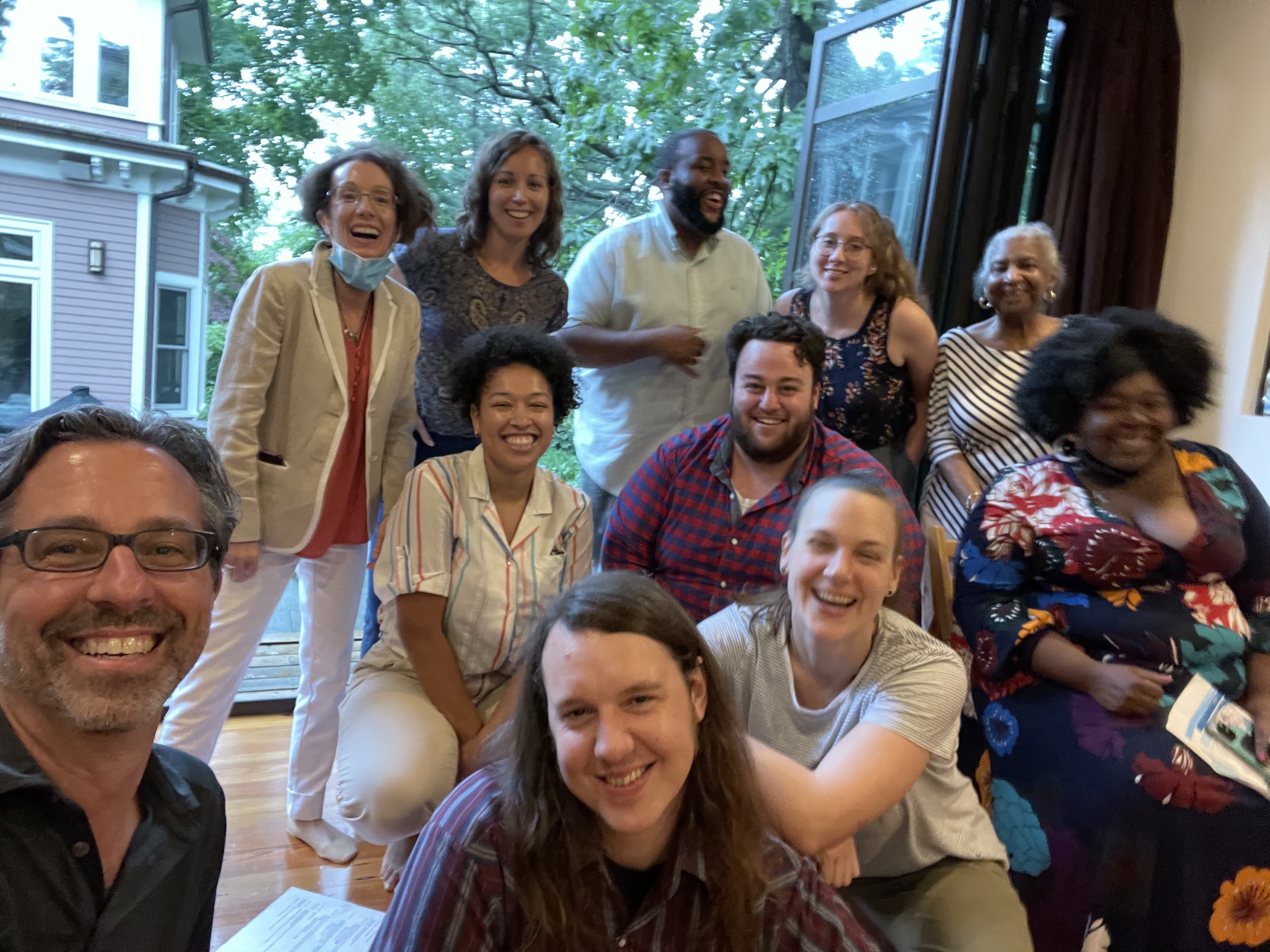 A selfie with eleven members of the PCGN team