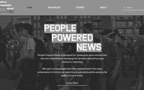 A screenshot of the website People Powered News