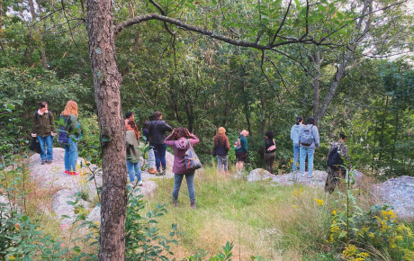 Emerson students in nature