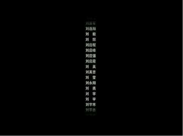 Names of the student victims scroll down alphabetically by last name (screenshot from 4851)