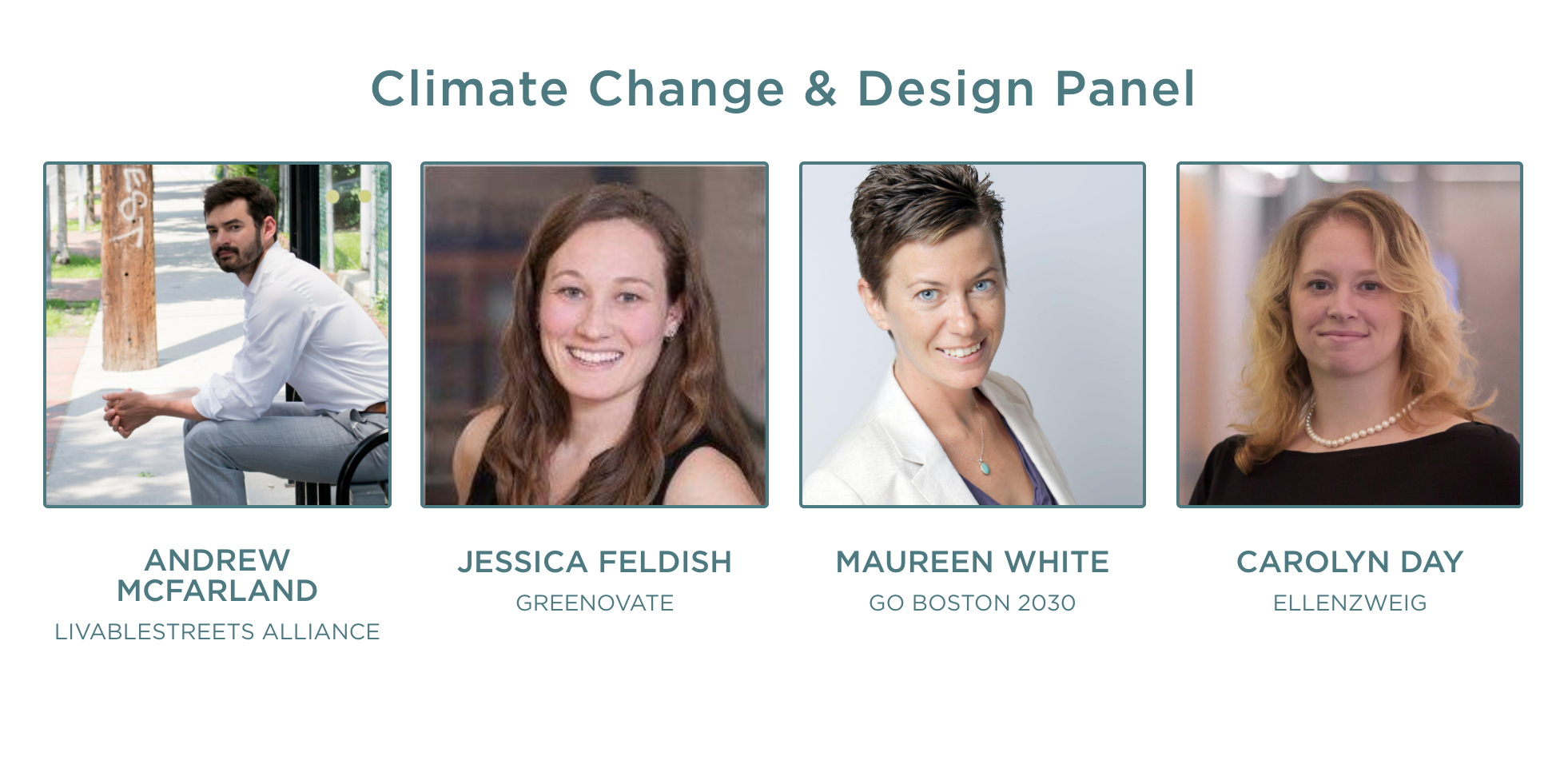 Panelists will participate in a moderated discussion on design approaches to climate change.