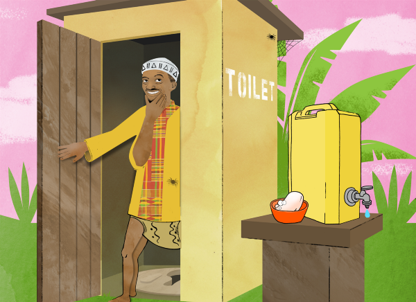Image from Handwashing With Ananse storybook.