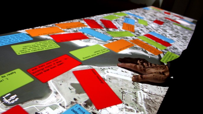 Figure 4: Light Table at Museum of Vancouver (image credit: Tangible Interaction).